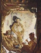 Sir William Orpen Soldiers Resting at the Front oil on canvas